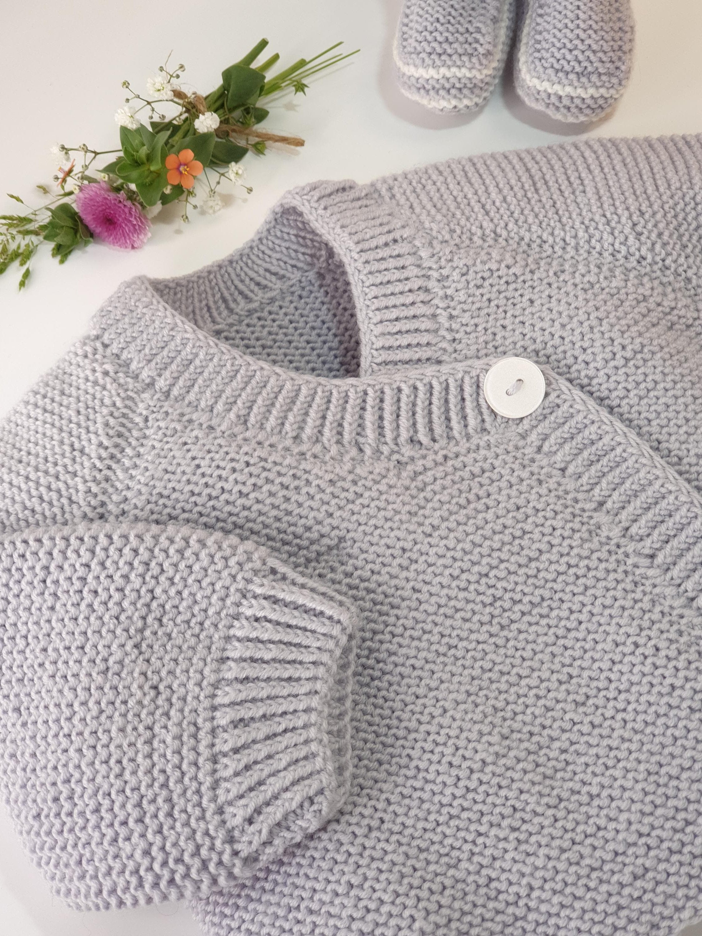 Anny Blatt Baby Myrte kit golfino merino mimosa taglia 1