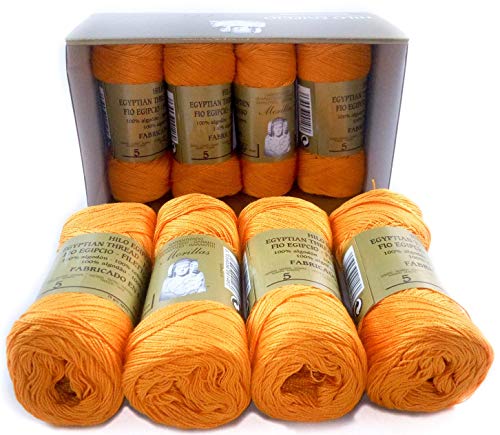 Morillas Zepelines Ne 5/2 cotone perlato 8pz arancione 16