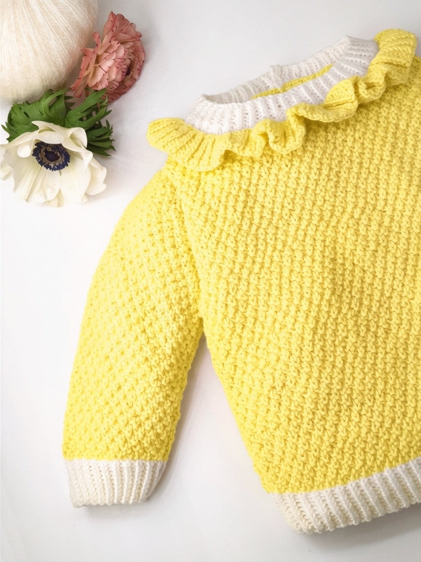 Anny Blatt Violette kit golfino neonato merino