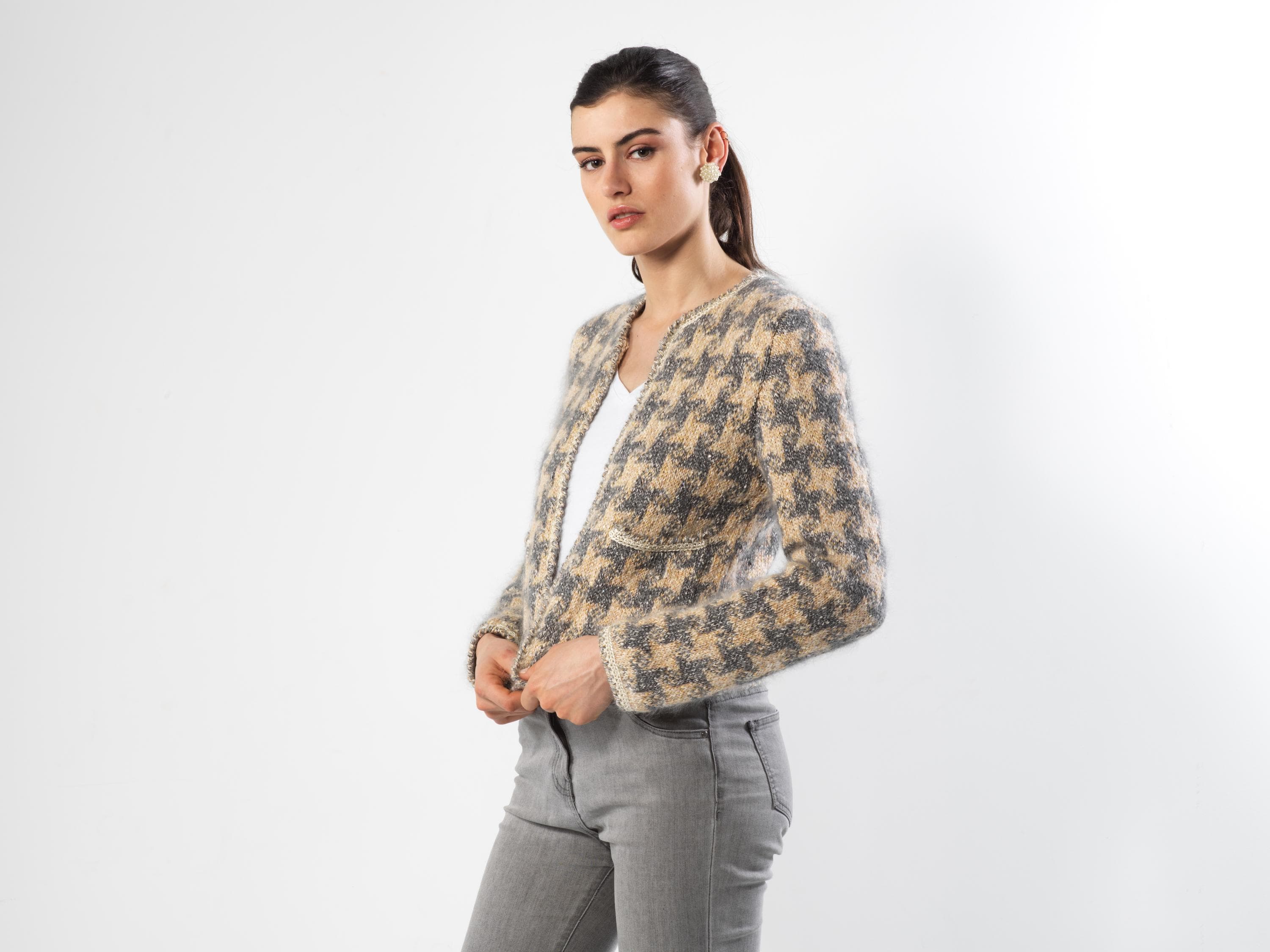 Annyblatt Paula kit maglia giacca pied-de-poule