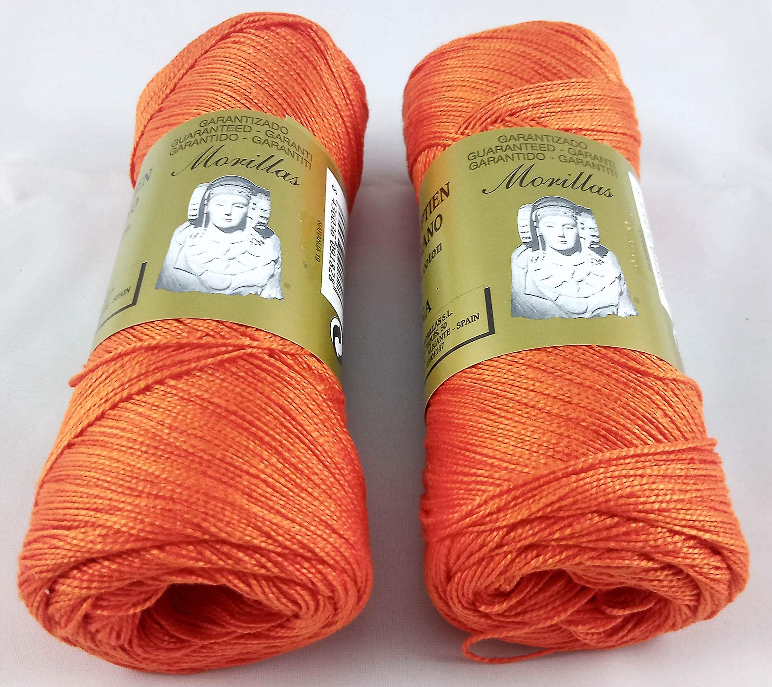 Morillas Zepelines Ne 5/2 cotone perlé arancione 19 2x75 g
