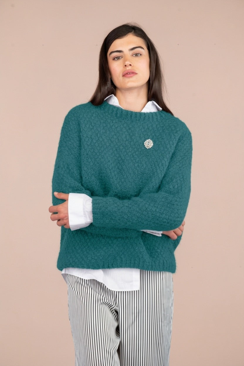 Annyblatt Luna kit maglia pull mohair kid