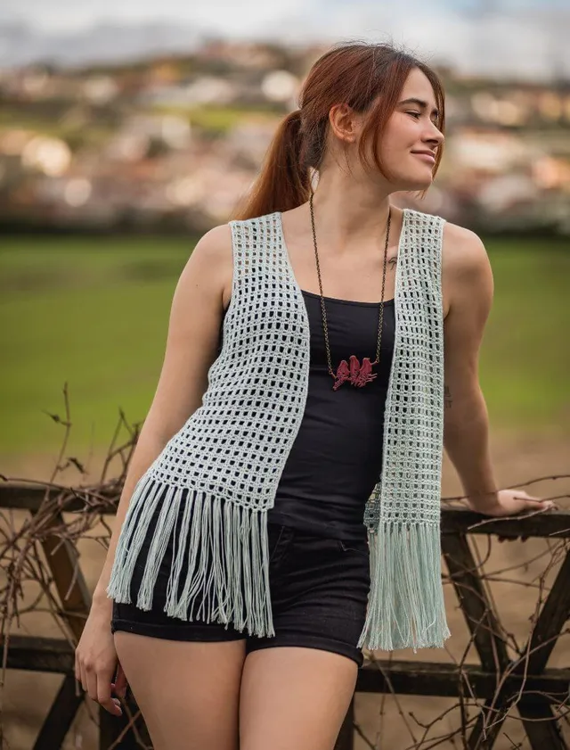 Rosarios4 434 Colete Ondina schema gilet donna