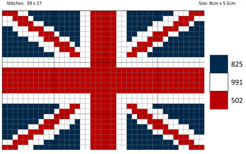 Appleton UK Flag kit arazzo da ricamare