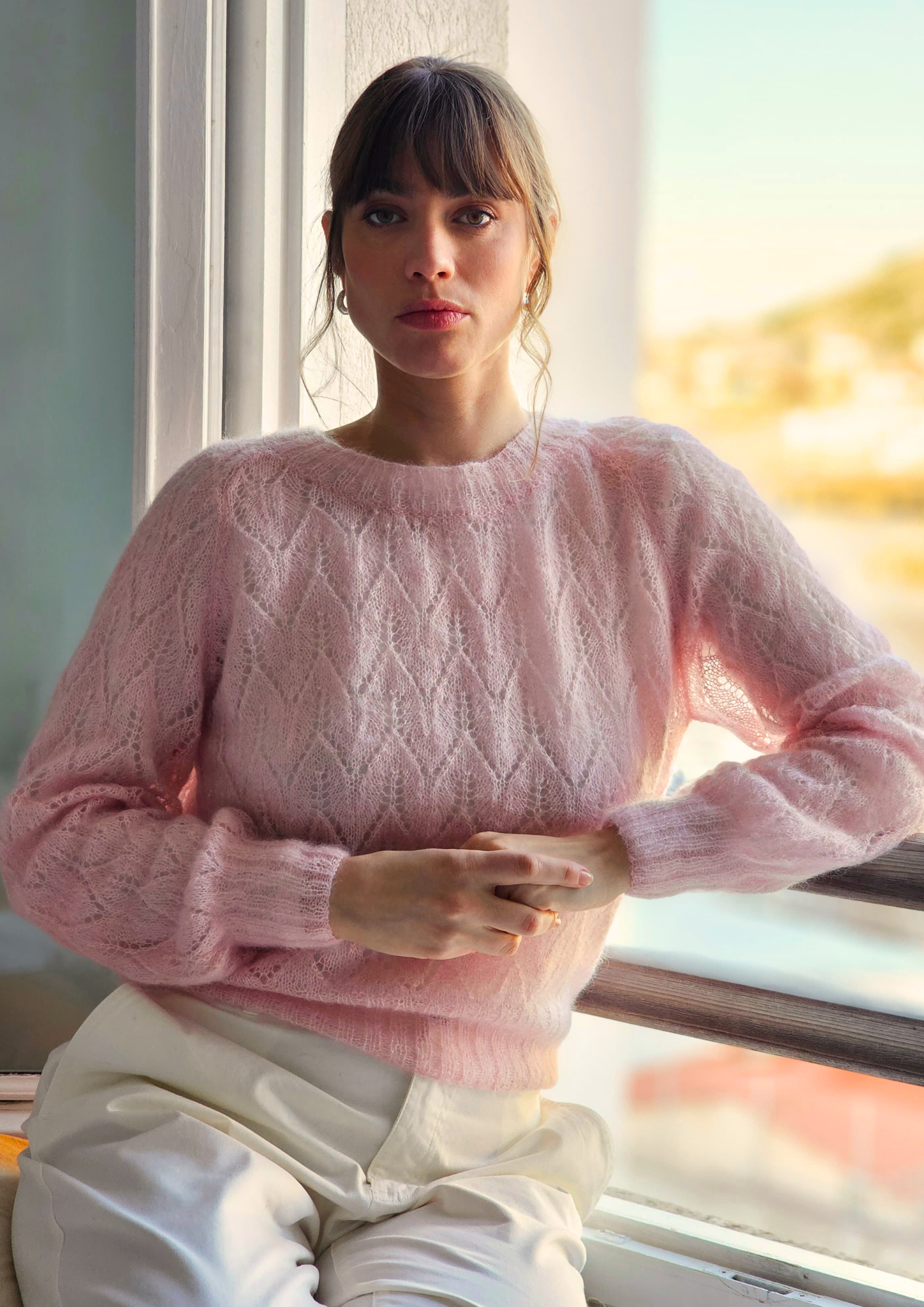 Annyblatt July pullover kit maglia mohair S confetto leggero