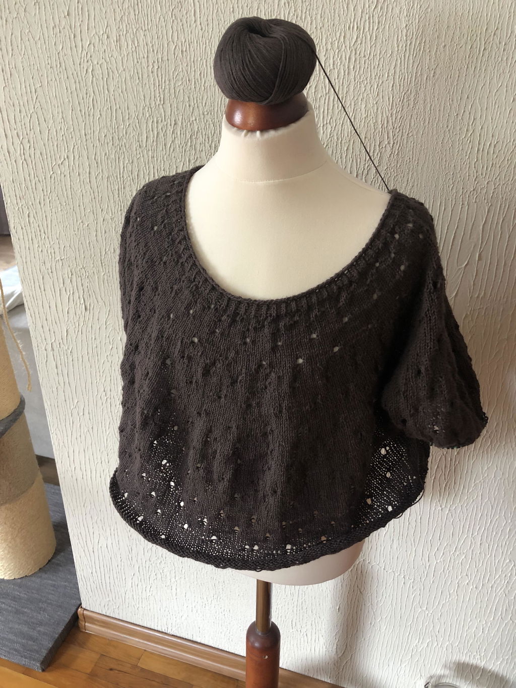 Pascuali Ajour schema top traforato cropped cashmere PDF