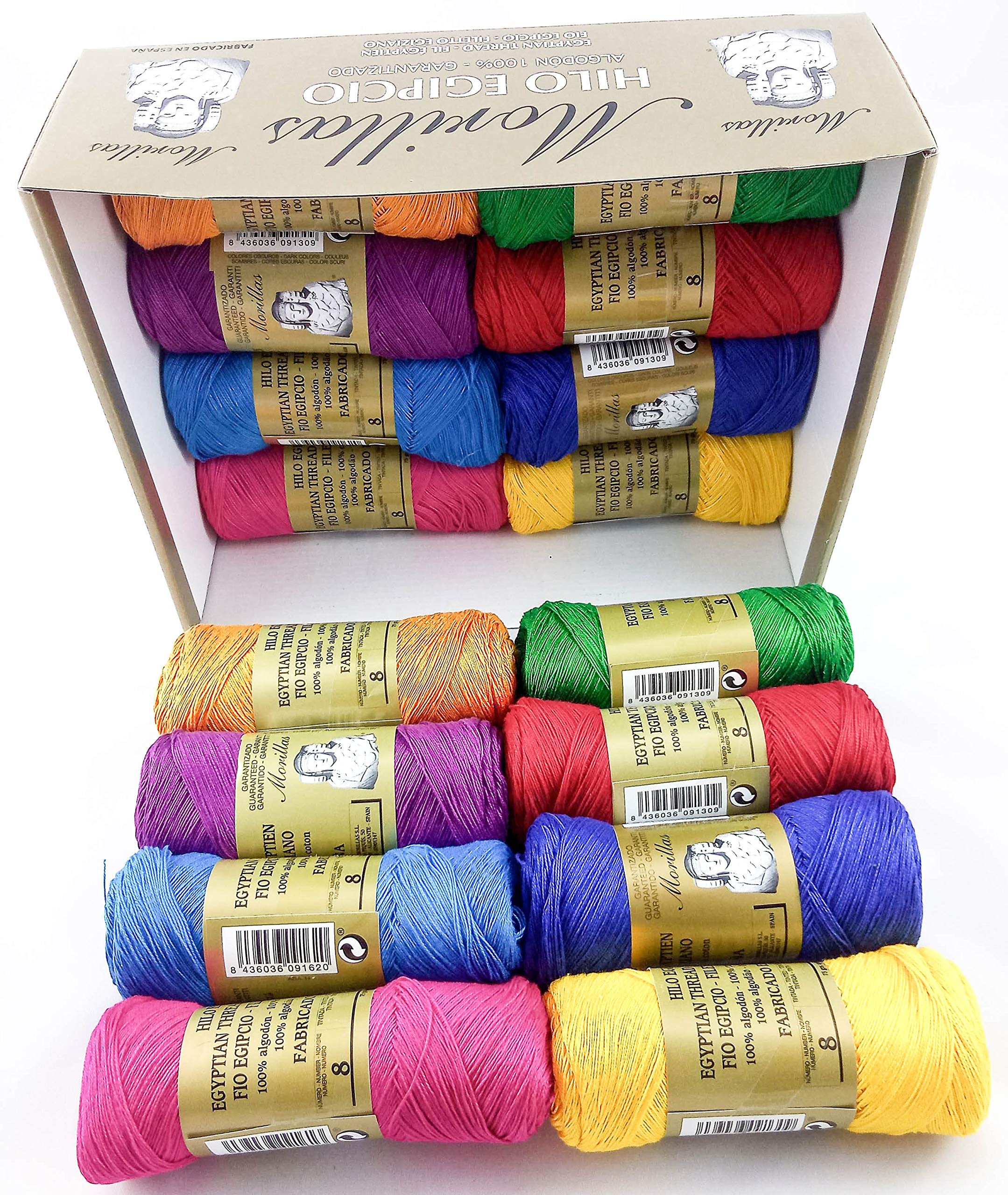 Morillas Zepeline Ne 8/2 filo cotone perlato 16pz scuri