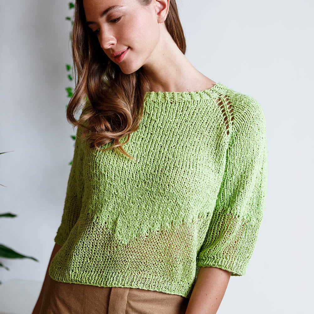 Pascuali Asha pullover schema maglia top-down