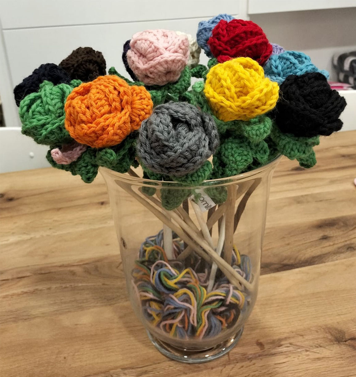 Gomitolorosa Flower Box rose uncinetto 15 pezzi fatte a mano