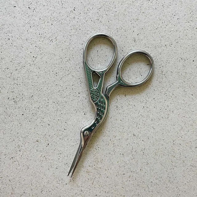Pascuali forbici ricamo cicogna acciaio 9 cm
