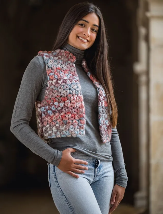 Rosarios4 358 Orion schema gilet donna