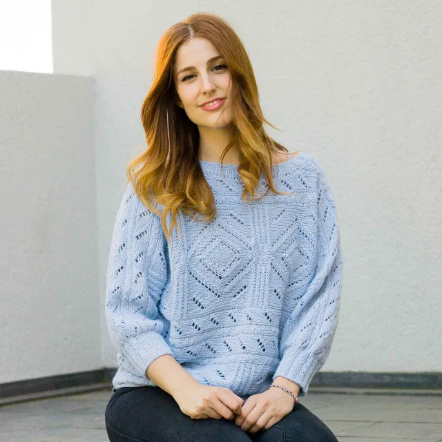 Pascuali Cielo schema maglione PDF cashmere