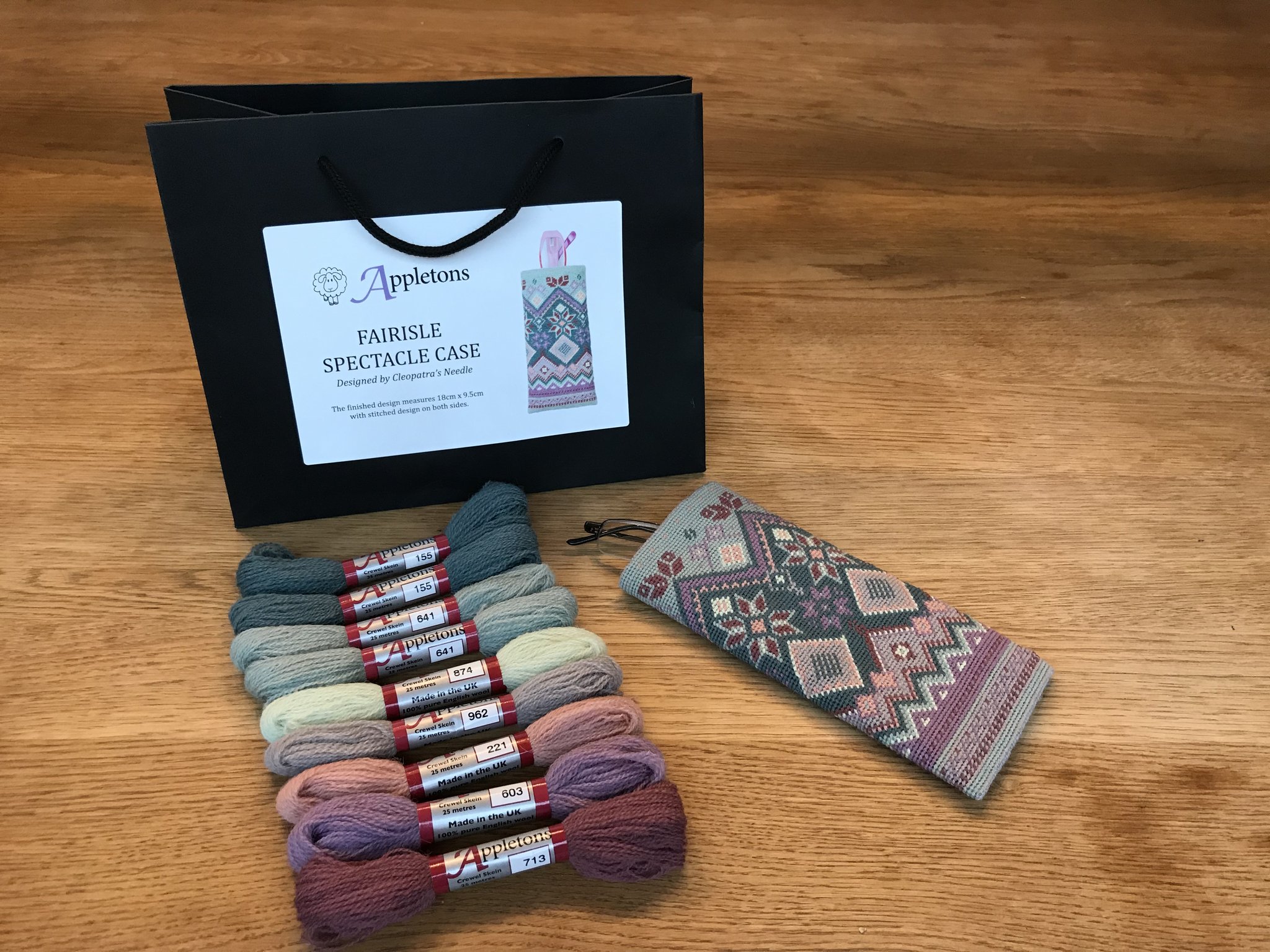 Appleton Fair Isle Glasses Case kit portaocchiali