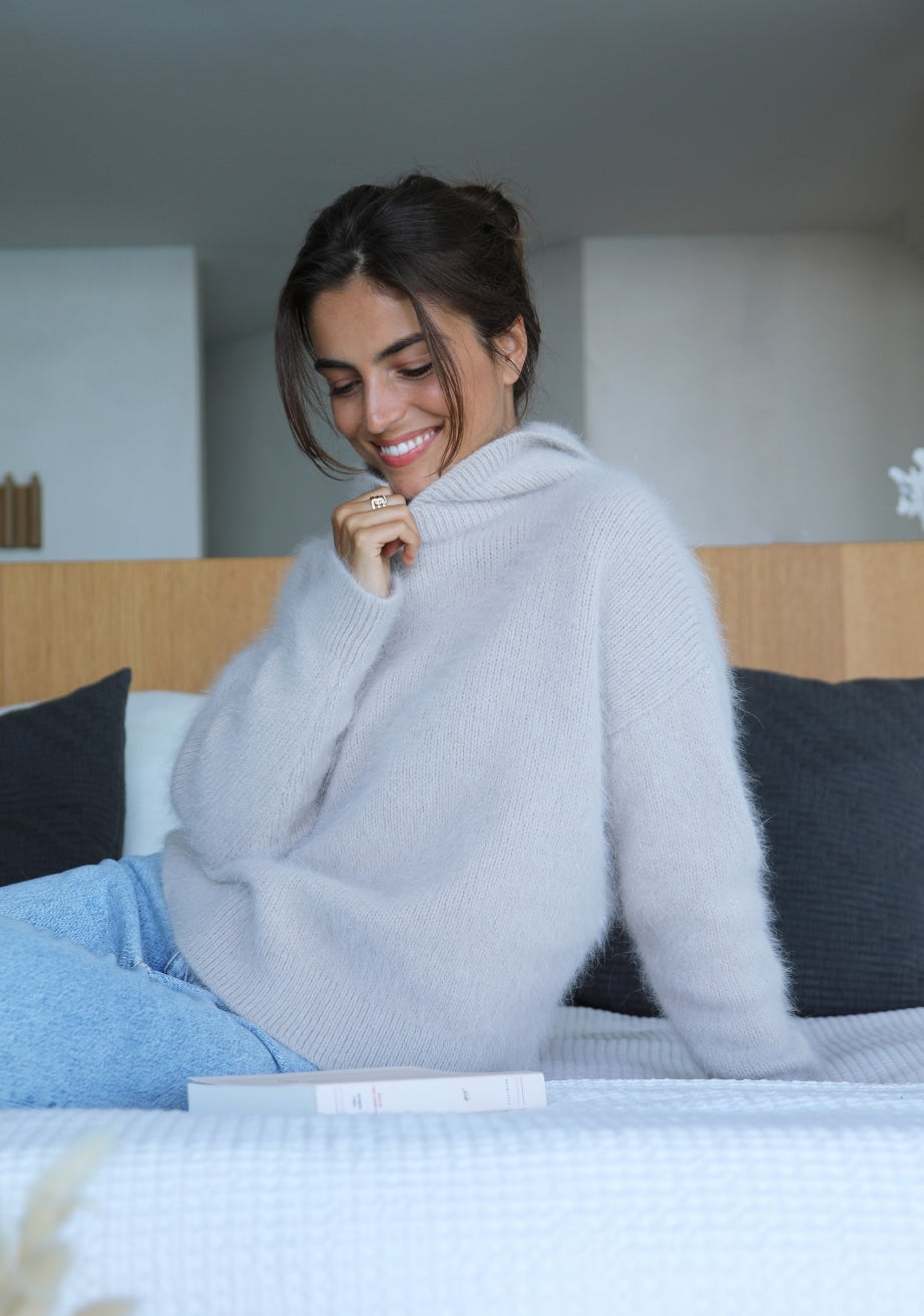 Annyblatt Pipa felpa cappuccio taglia M beige angora
