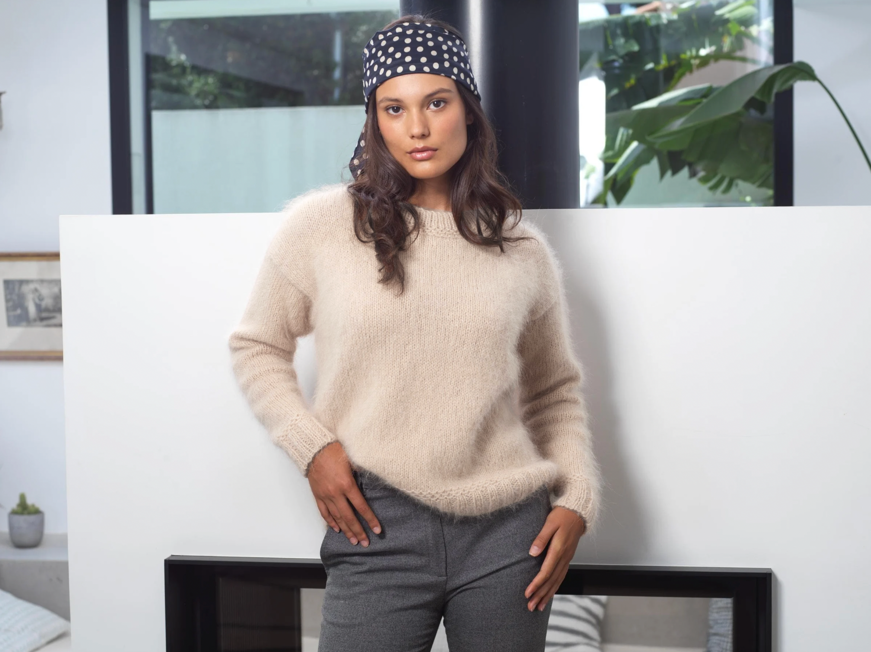Annyblatt Lola kit maglia mohair dune M