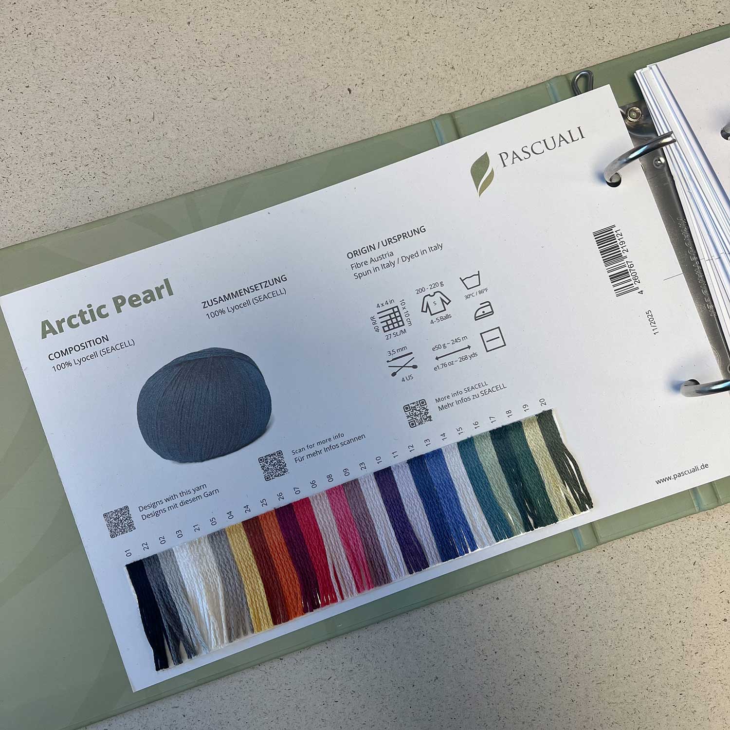 Pascuali Cartella Colori campionario filati