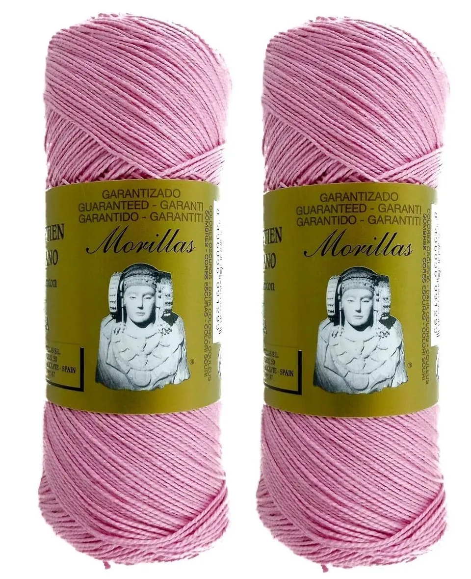 Morillas Zepelines Ne 5/2 cotone perlato rosa 37 2x75 g