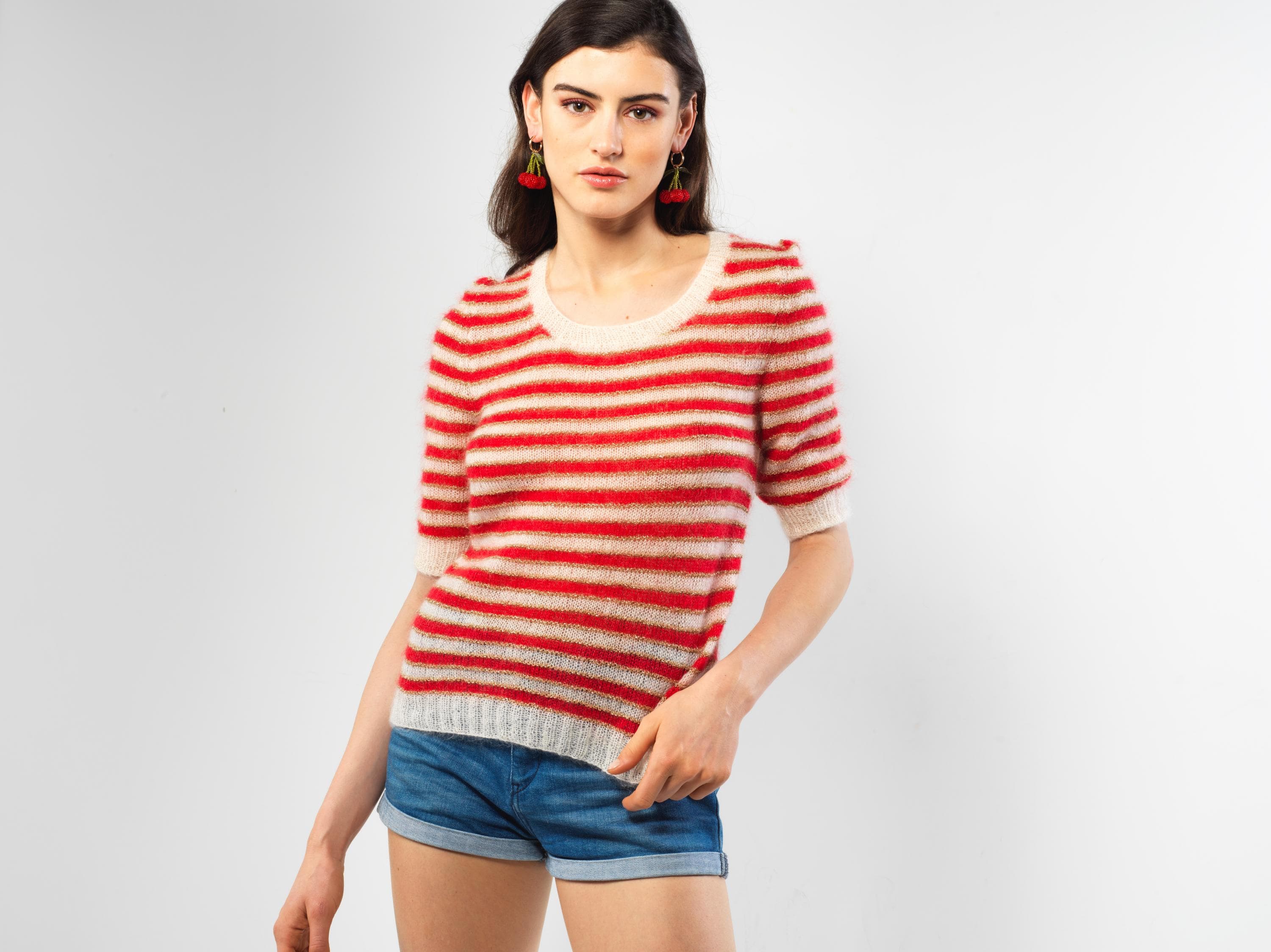 Annyblatt Sofia kit maglia mohair Naturale taglia S