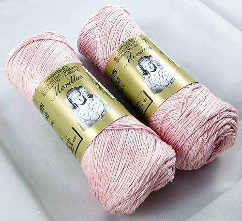 Morillas Zepelines Ne 5/2 cotone perlato rosa 8 2pz
