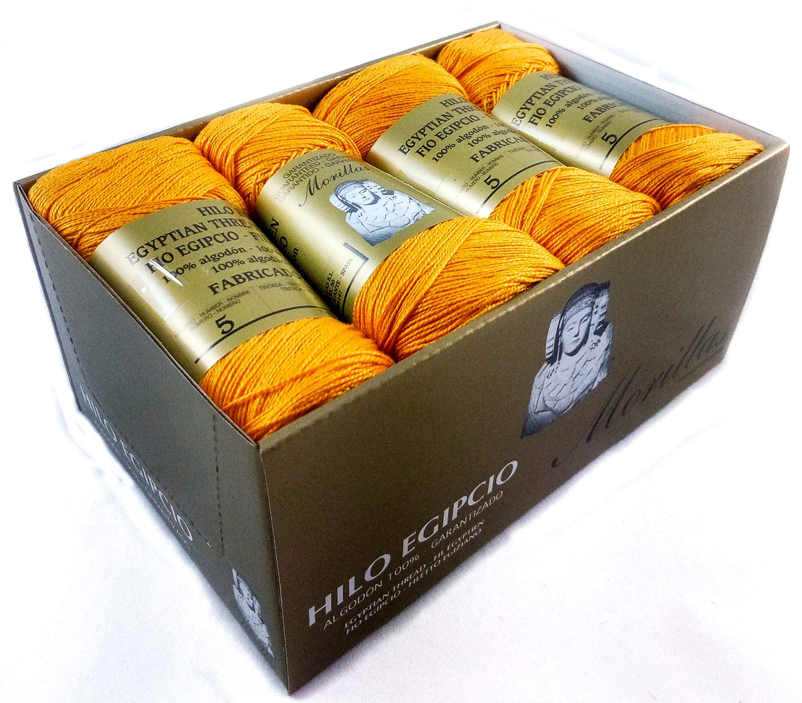 Morillas Zepelines Ne 5/2 cotone perlato 8pz arancione 16
