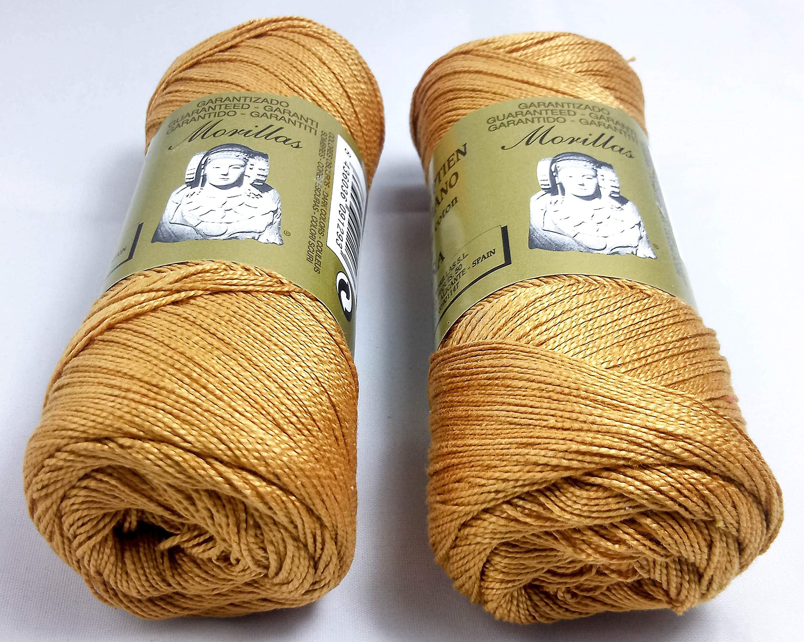 Morillas Zepelines Ne 8/2 filo cotone perlato miele 2x75 g
