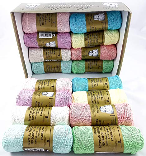 Morillas Zepelines Ne 8/2 cotone perlato 16x75g colori chiari