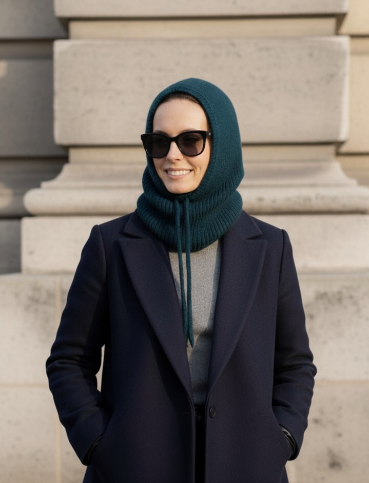 Anny Blatt Karina kit passamontagna merino pacifico