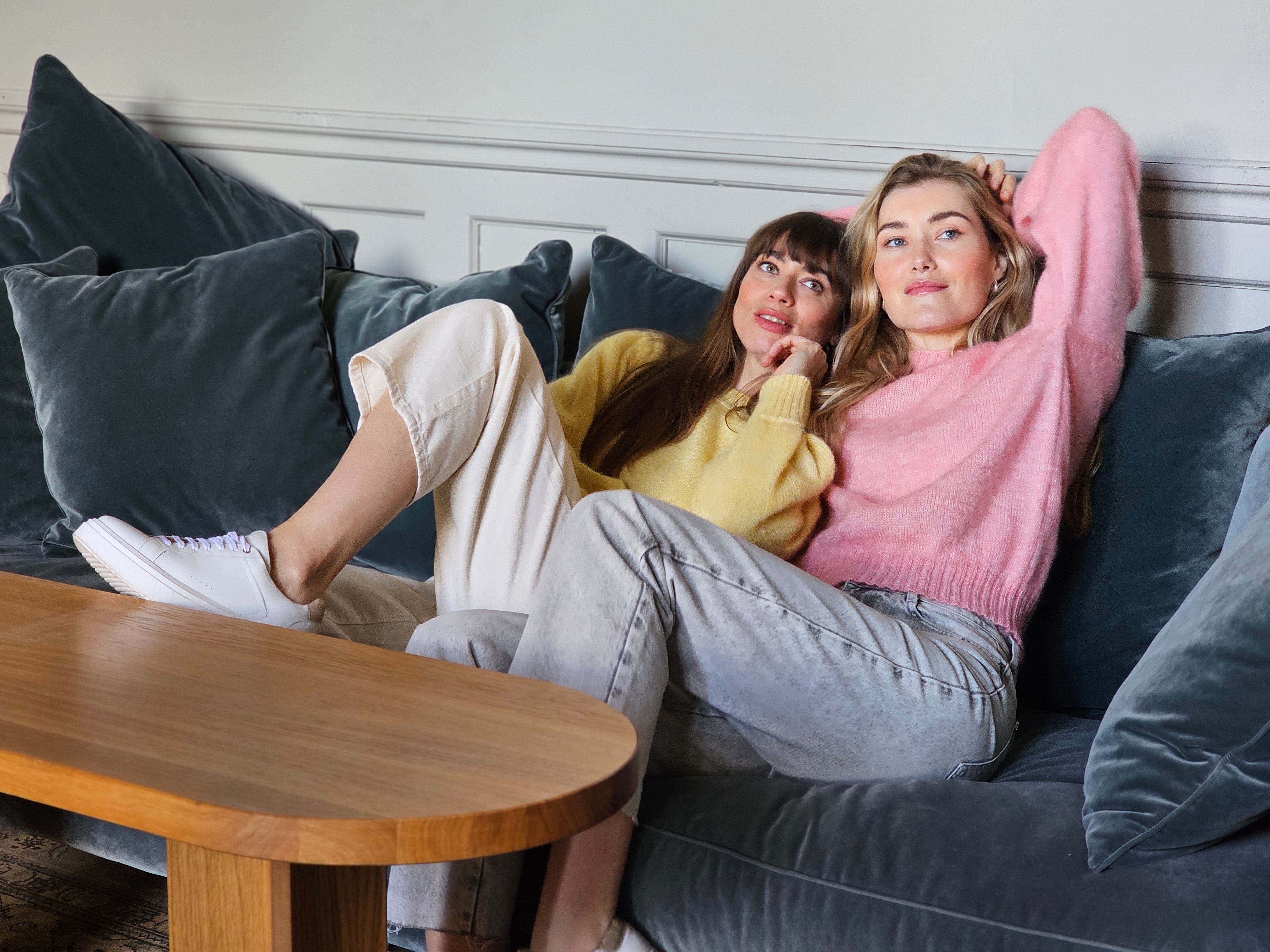 Anny Blatt Alix maglione mohair e seta chiné