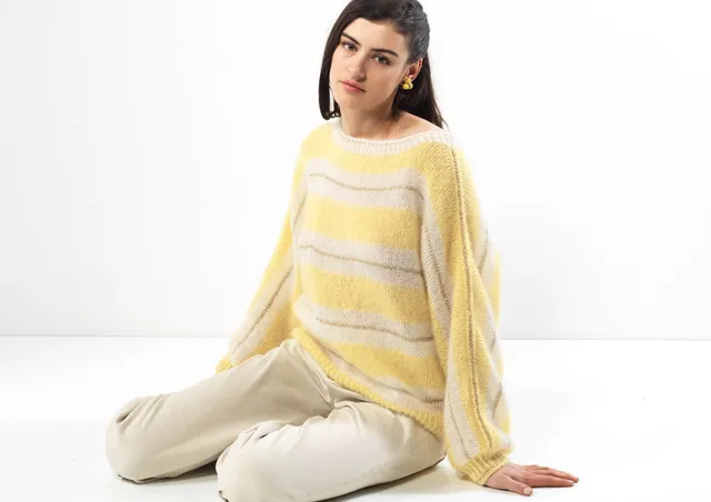 Annyblatt Honey Moon Judith pull modello maglia a righe