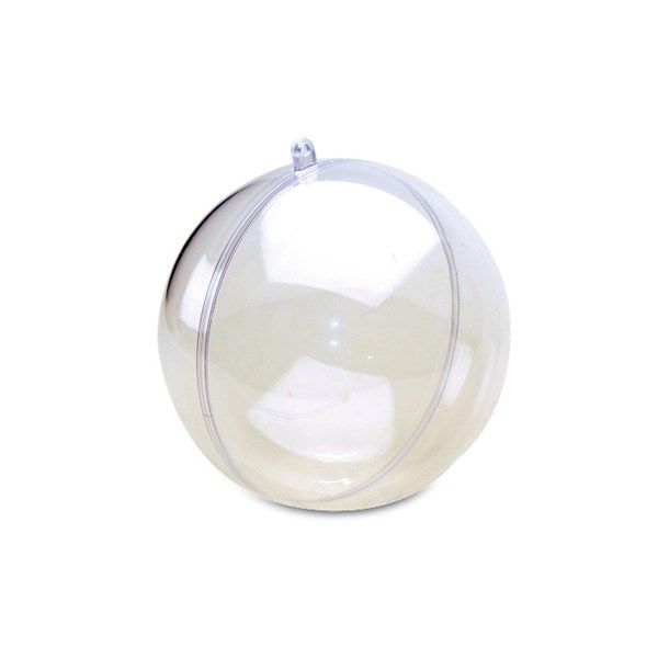 Il Filo di Arianna Sfera Plexiglass Trasparente Apribile Natale