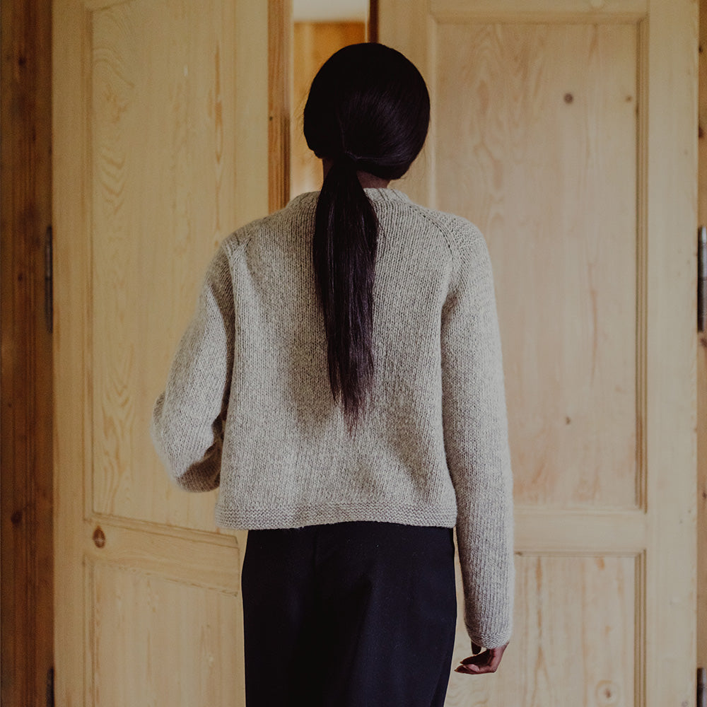 Pascuali Sunita schema cardigan ai ferri cropped