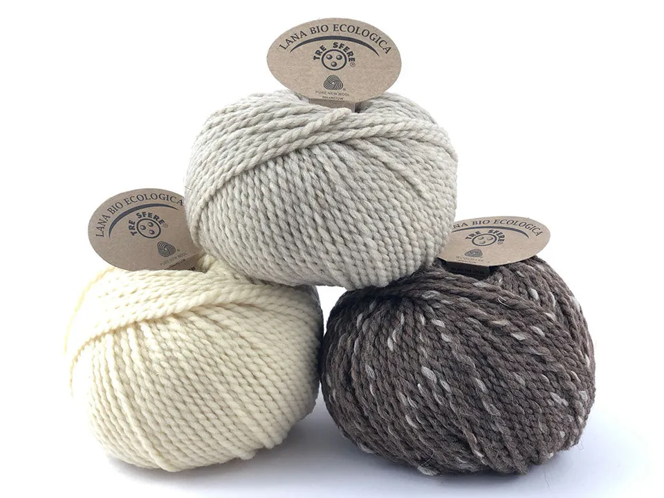 Il Filo di Arianna Bio Ecologica gomitolo lana panna 01 100 g