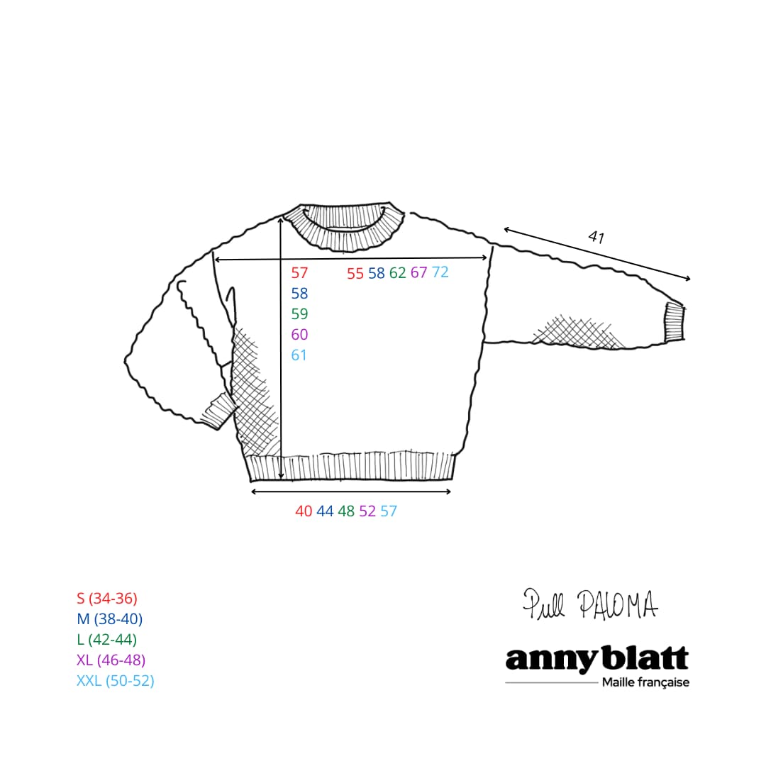 Anny Blatt Paloma kit maglia mohair punto grano M