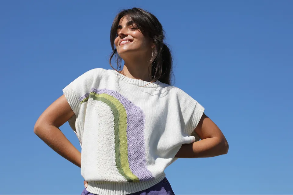 Annyblatt Charlie top cotone bio lavanda