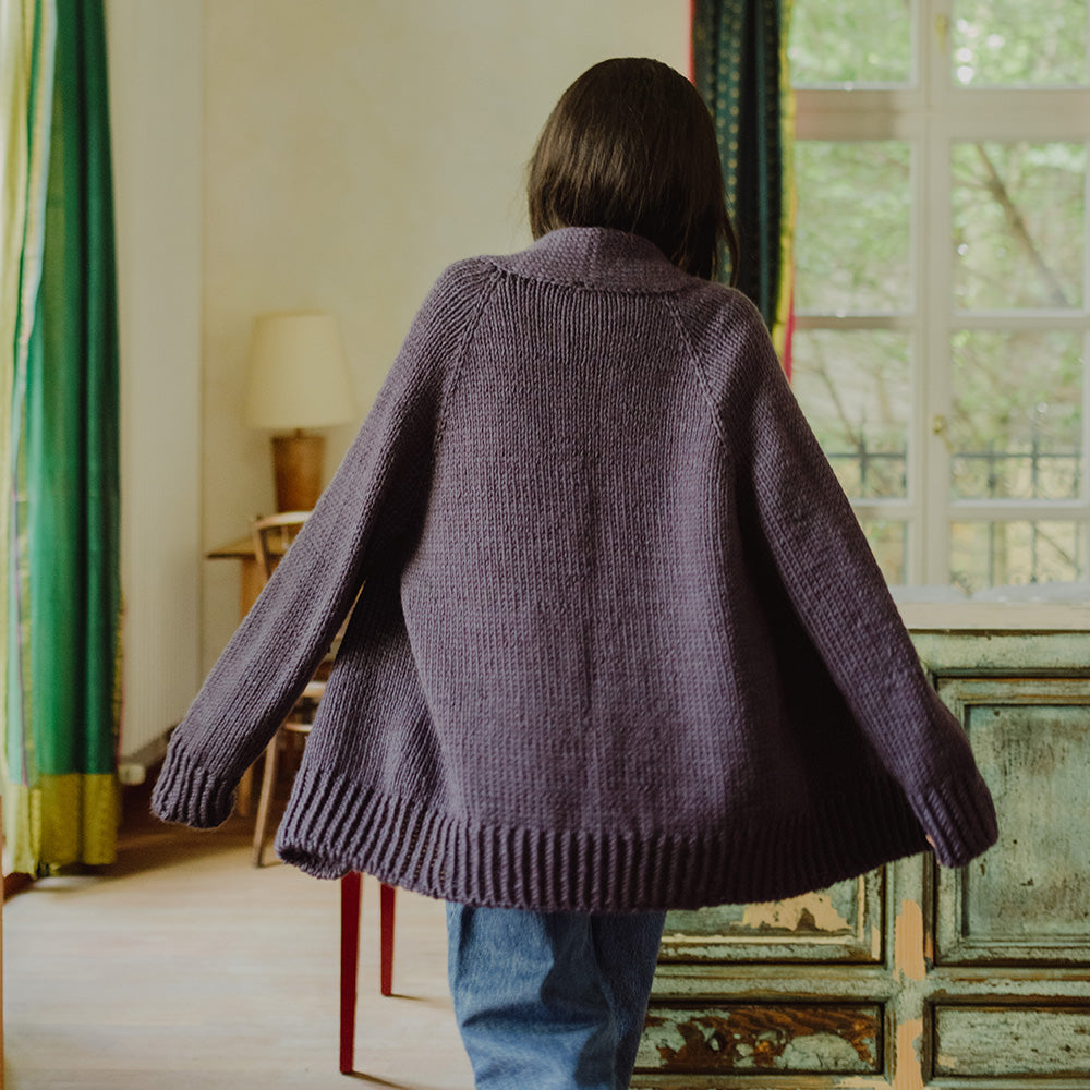 Pascuali Bubuna Schema Maglia Cardigan Oversize Lana