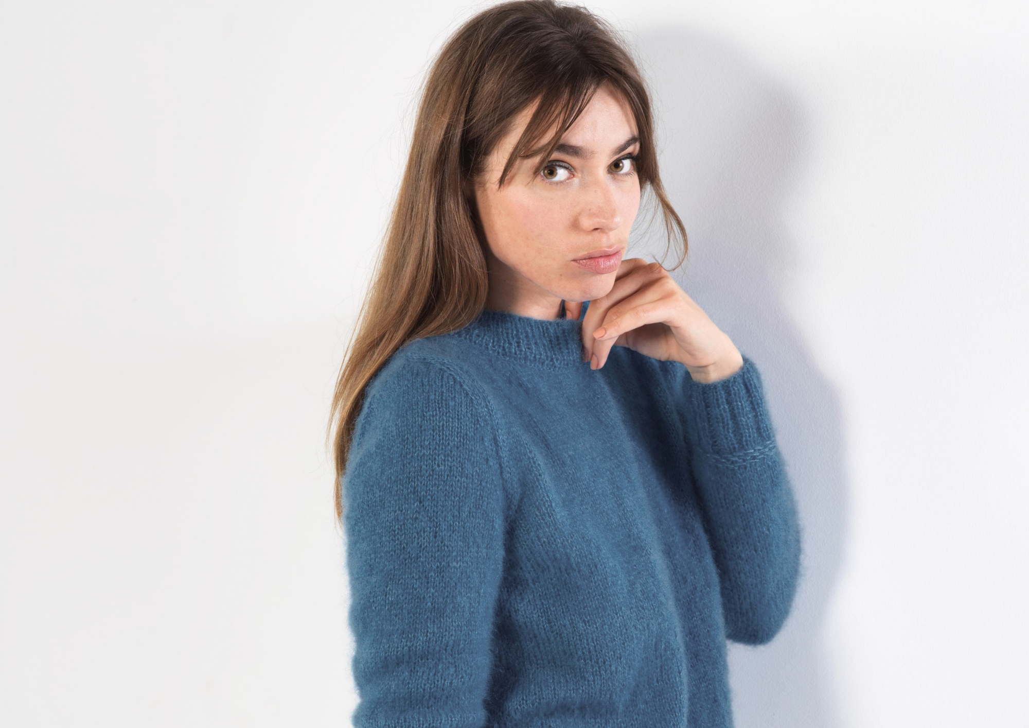 Annyblatt Ambre kit maglia pullover mohair tinta unita