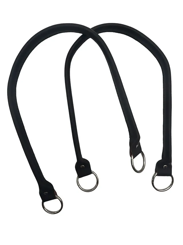 Il Filo di Arianna Manici Ecopelle CM 64 manici borsa nero coppia