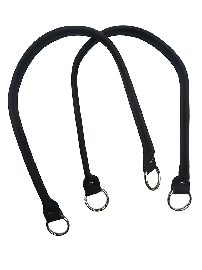 Il Filo di Arianna Manici Ecopelle CM 64 manici borsa nero coppia