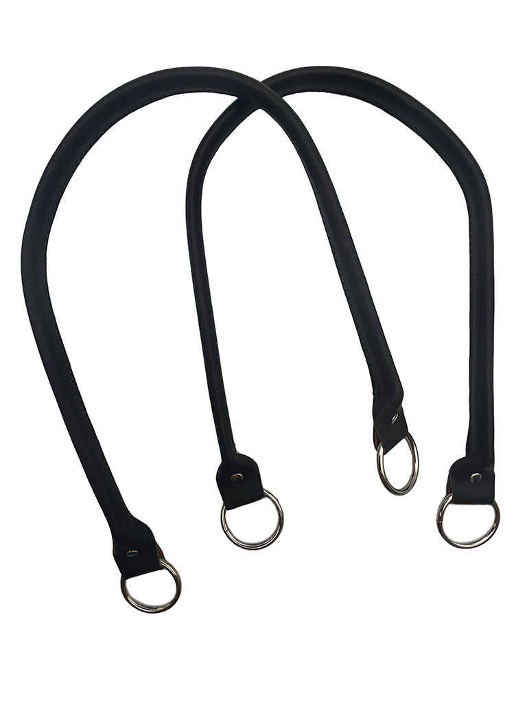 Il Filo di Arianna Manici Ecopelle CM 64 manici borsa nero coppia