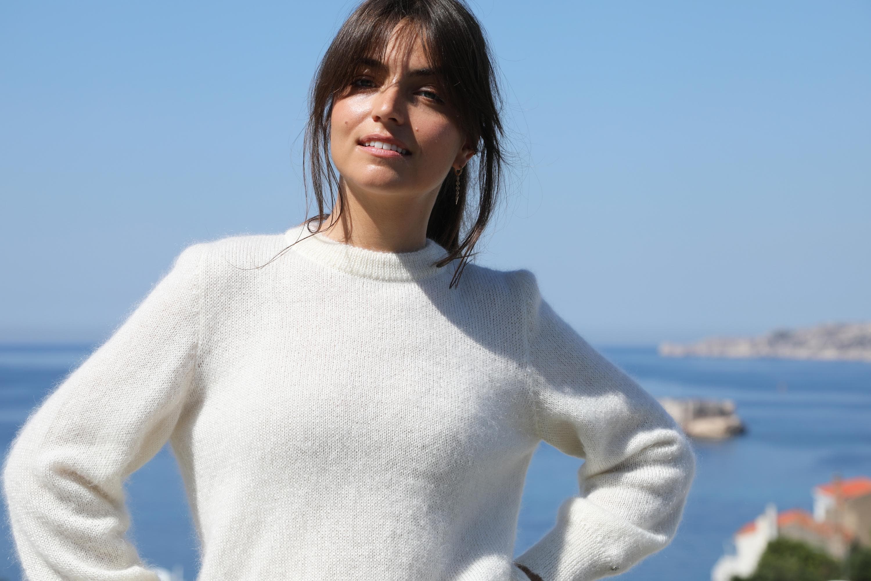 Annyblatt Tina maglione donna taglia XS naturale mohair