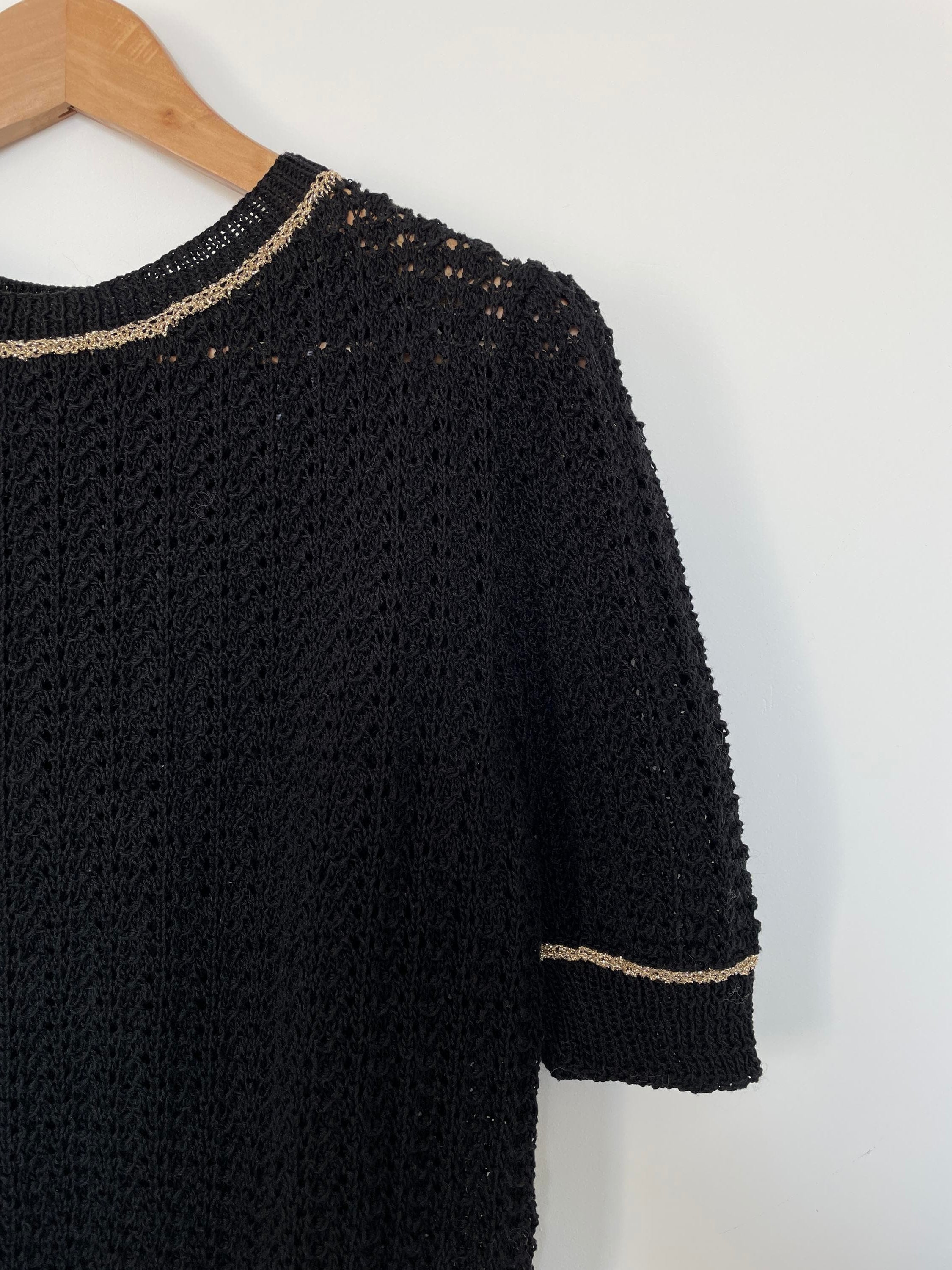Annyblatt Amélia kit maglia cotone nero oro M maniche corte