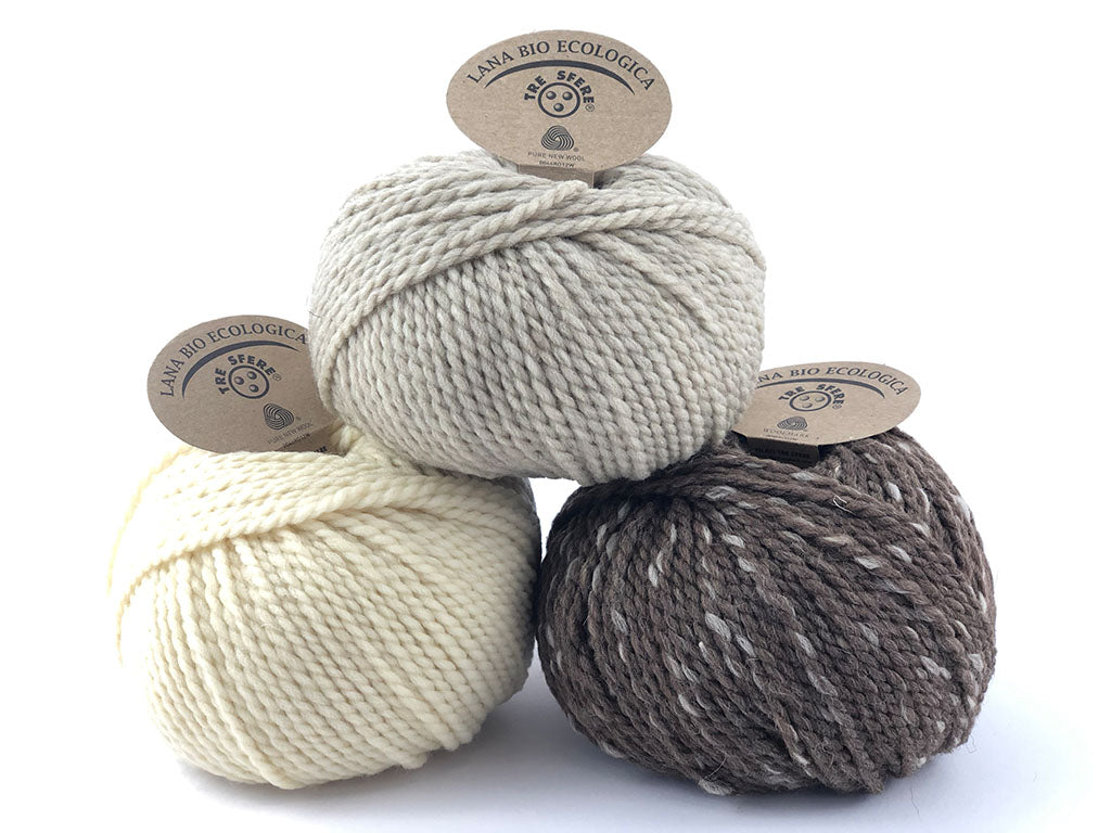 Il Filo di Arianna Bio Ecologica gomitolo lana panna 01 100 g