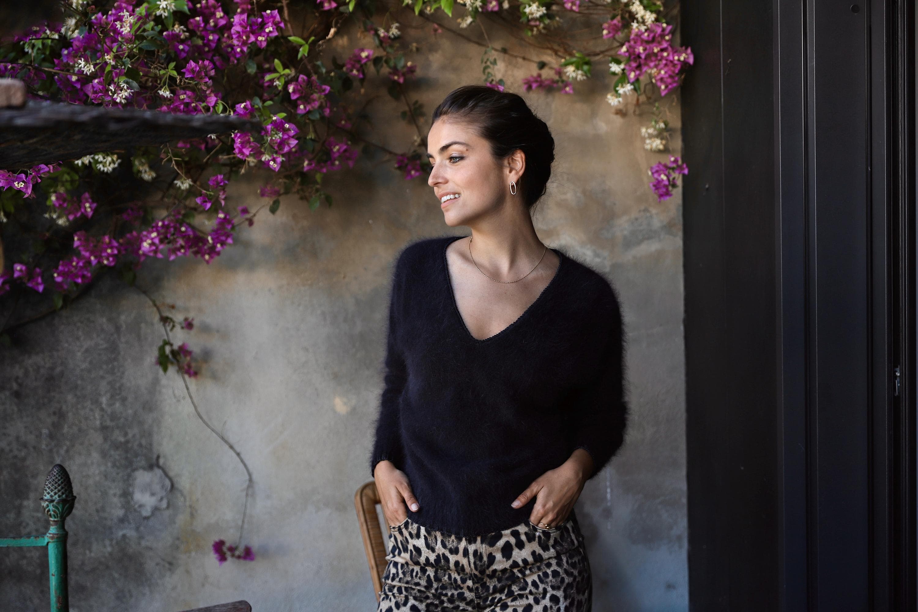 Anny Blatt Jenny kit maglia angora scollo a V