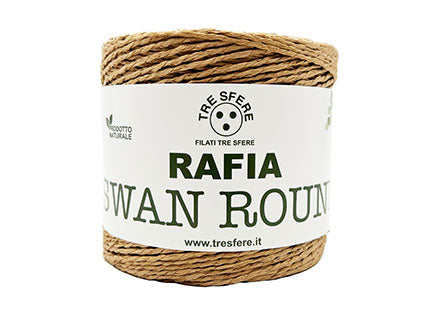 Il Filo di Arianna Swan Round rafia beige 01 150 g opaca