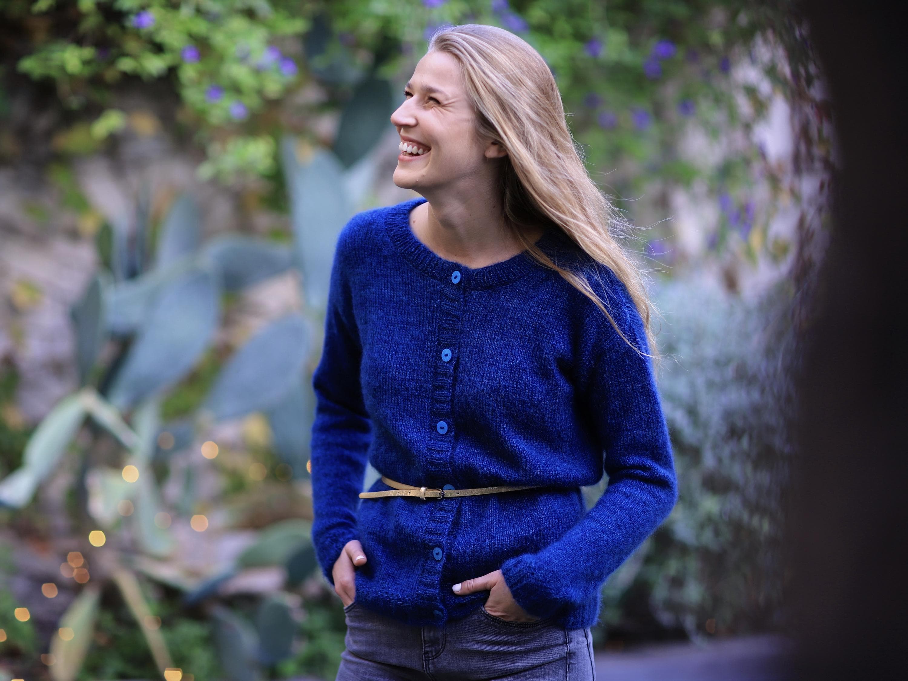 Anny Blatt Honey Moon Aude kit cardigan mohair seta