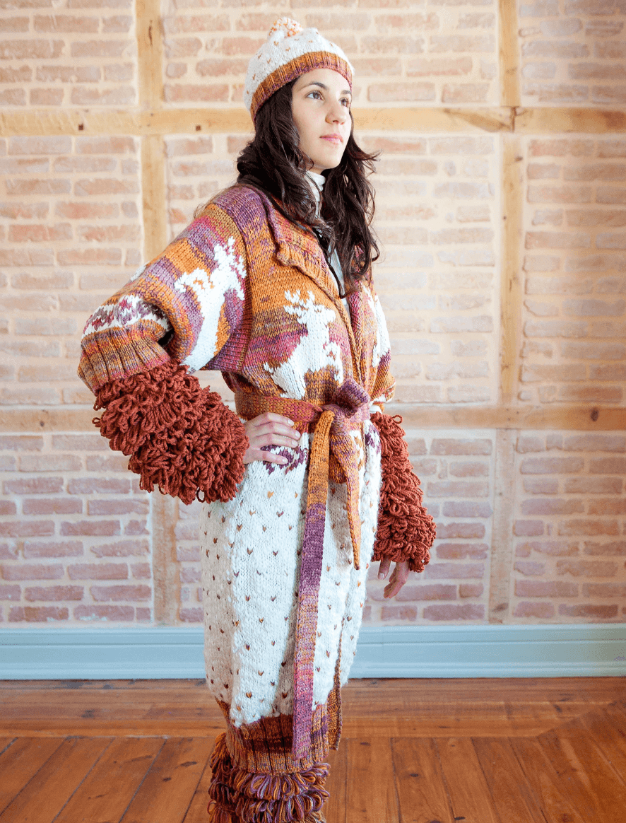 Rosarios4 18 Casaco Nordico schema maglia donna