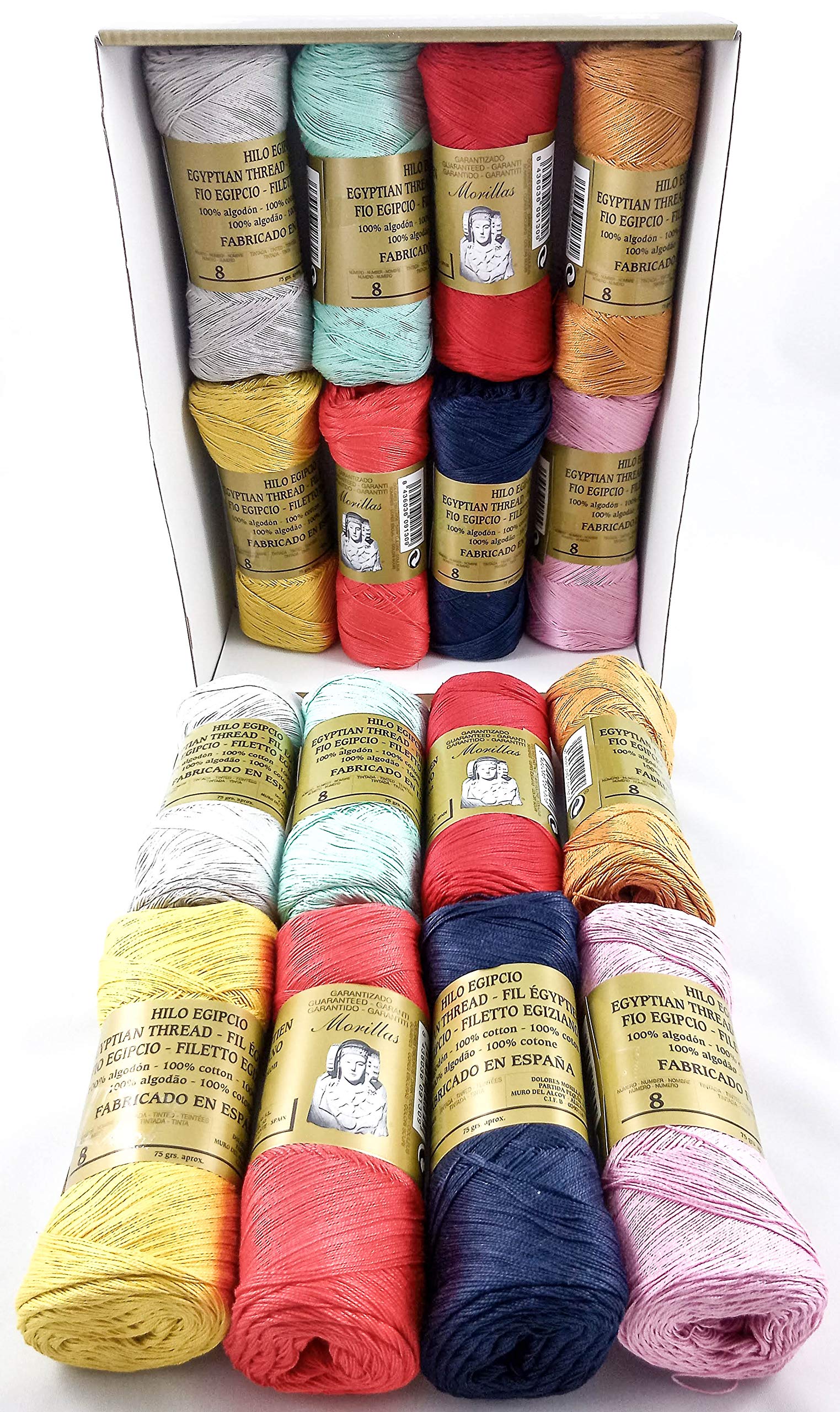 Morillas Zepelines Ne 8/2 cotone perlato serie 4 16x75 g assortiti