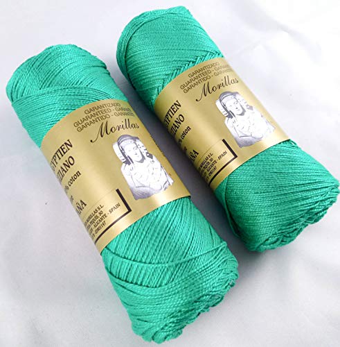 Morillas Zepelines Ne 5/2 cotone perlato turchese 20 2x75g
