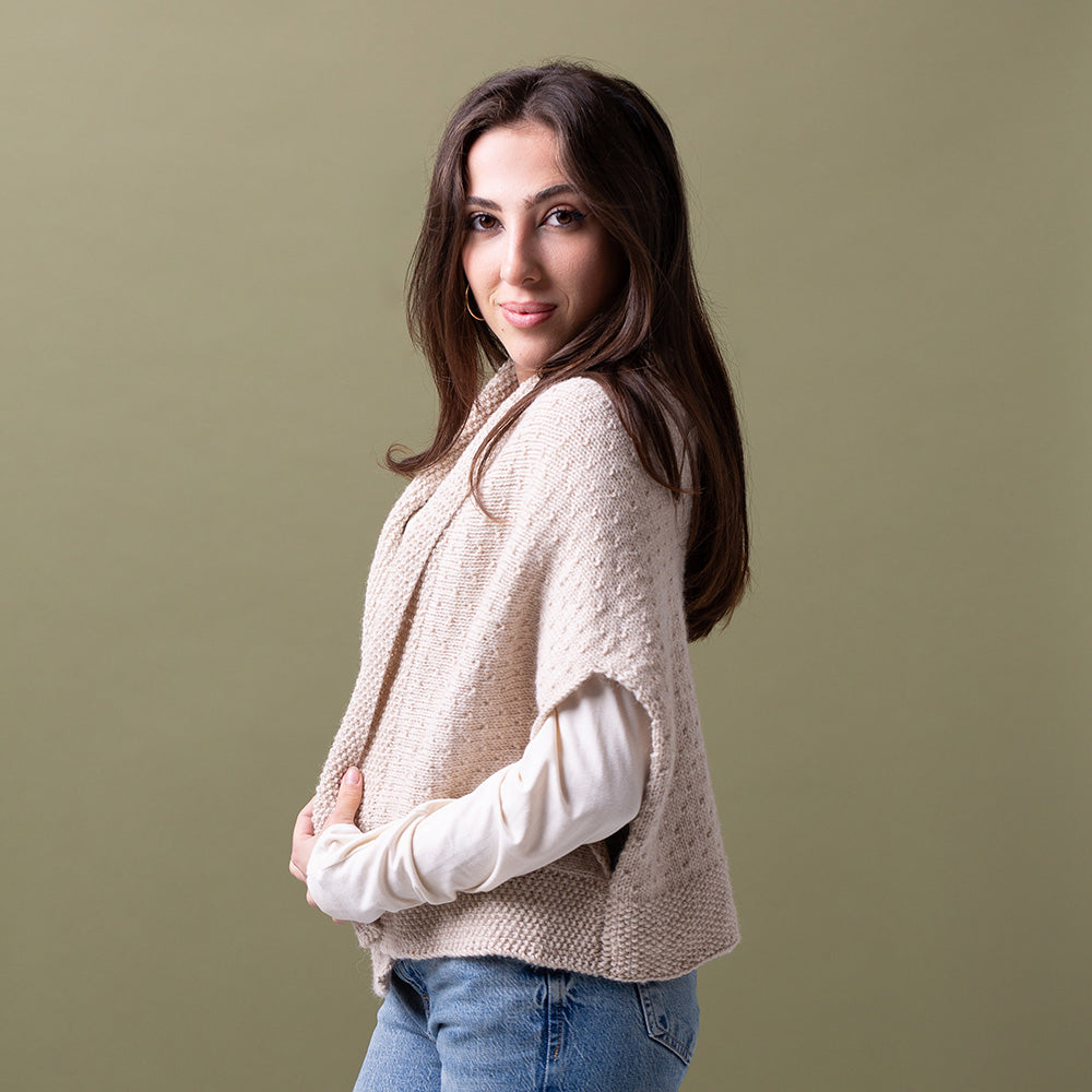 Pascuali Dotted Cape schema maglia mantella PDF top-down