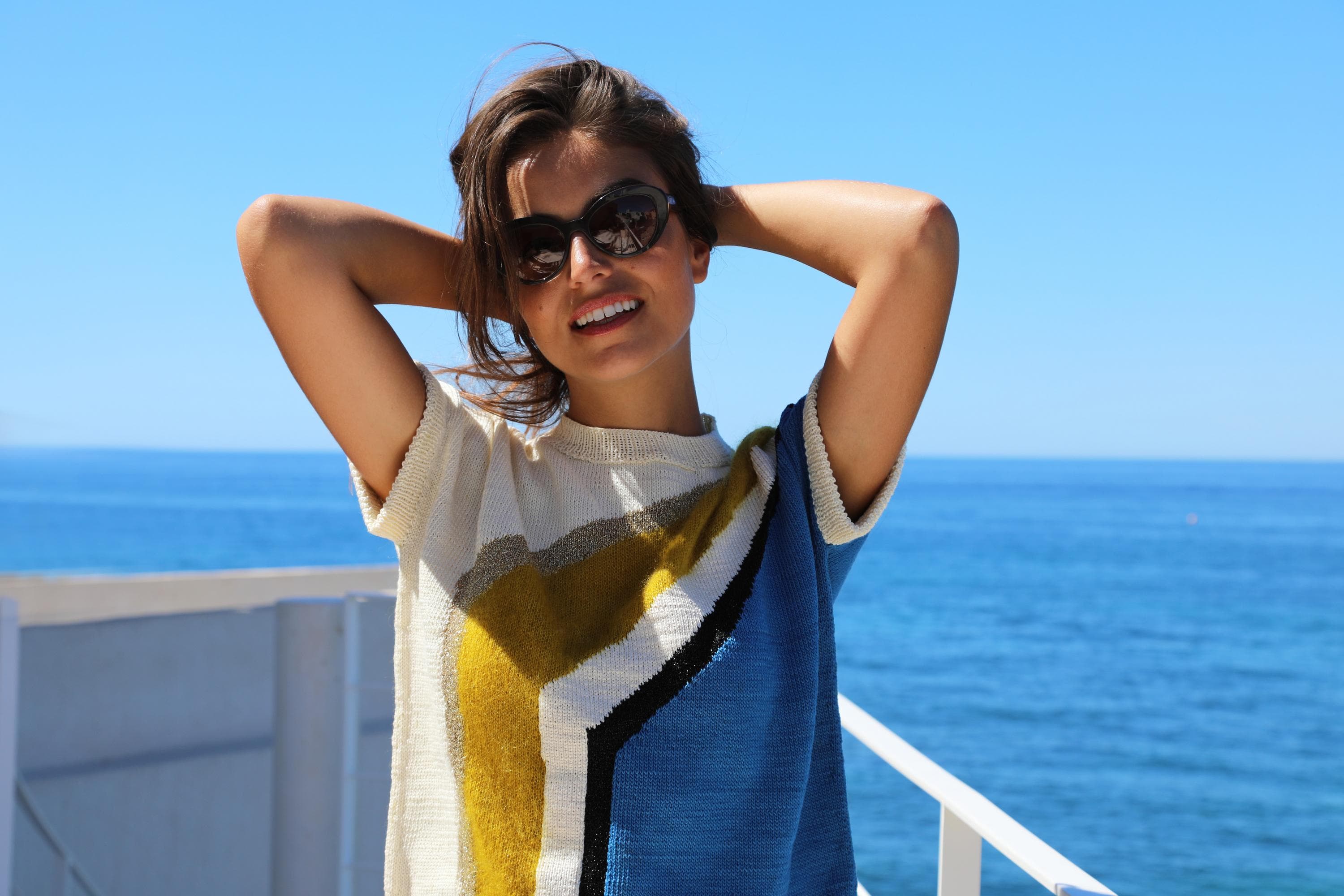 Anny Blatt Ludivine top ai ferri kit maglia estivo